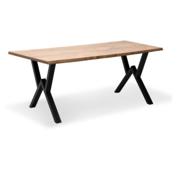 Маса Walter Mdf/металик в цвят акация 140x80x75см.