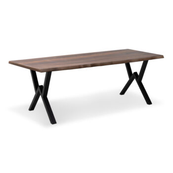 Маса Walter Mdf/металик в цвят орех 200x100x75см.